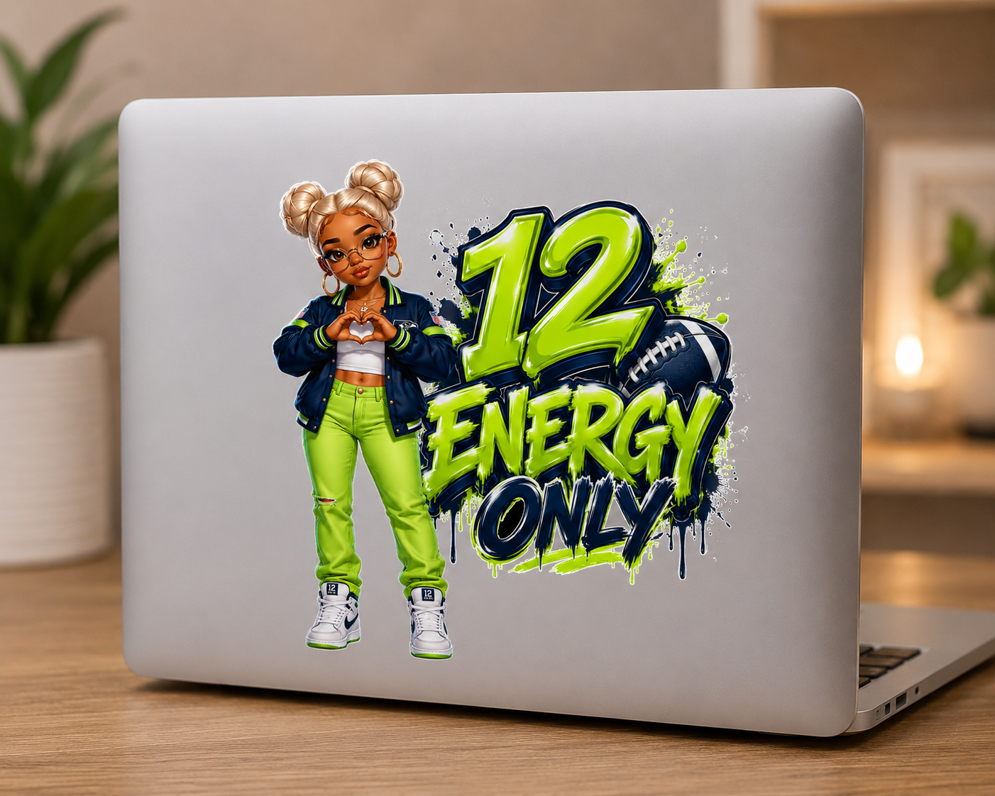 12 Energy Only – Sporty Chibi Football Sticker Pack PNG Bundle