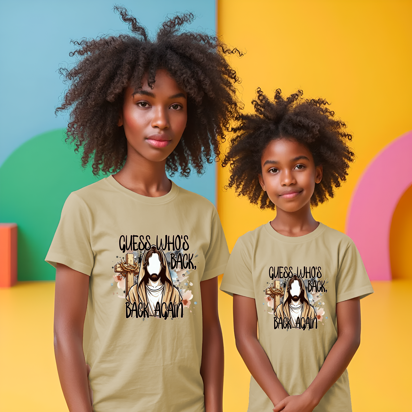 Funny Jesus Quote Tee - "Guess Who's Back, Back Again" Unisex Jersey Short Sleeve Shirt