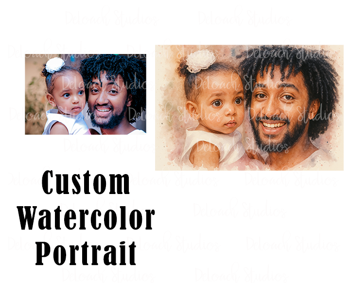 From Snap to Splash – Custom Watercolor Keepsakes