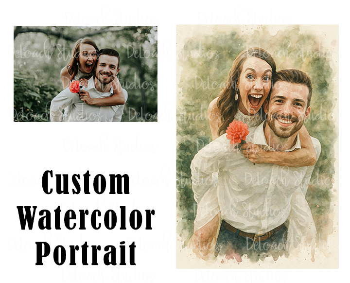 From Snap to Splash – Custom Watercolor Keepsakes