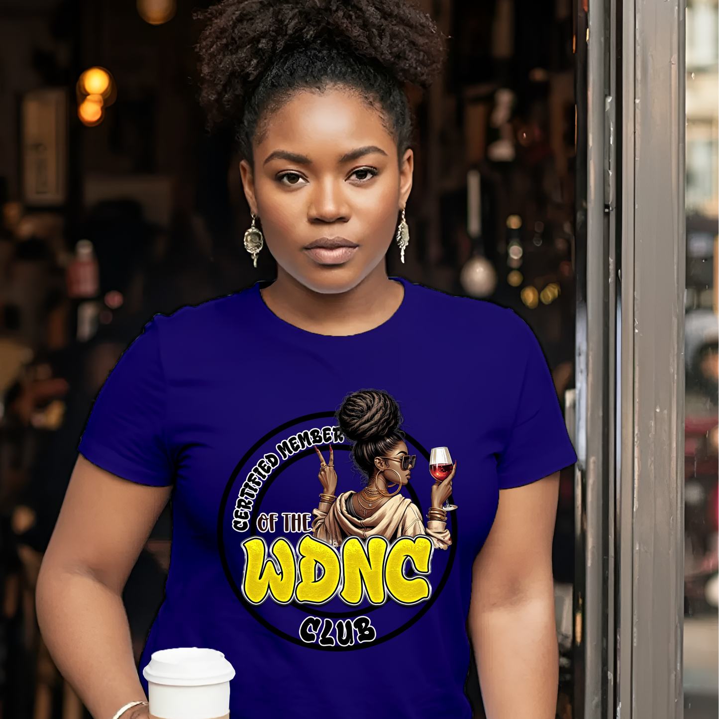 Certified Member of the WDNC Club Shirt – We Do Not Care Tee | Wine & Sass Graphic T-Shirt | Unisex Statement Tee