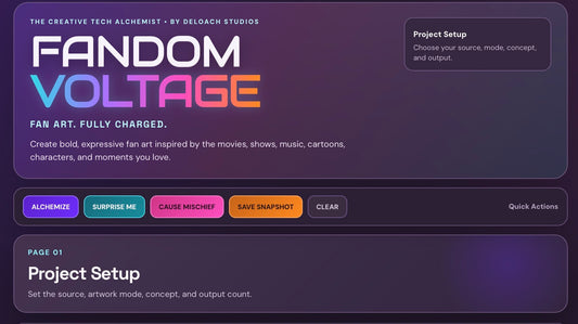 Fandom Voltage | Fan Art Generator
