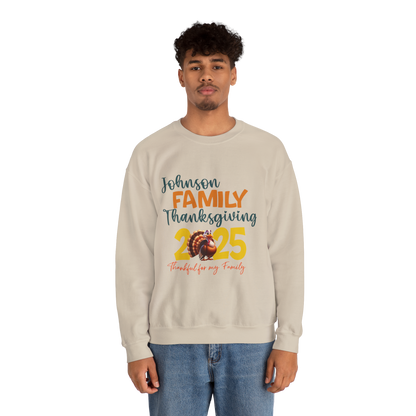 “Thankful For My Family” – Custom Family Thanksgiving 2025