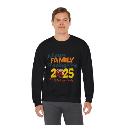 “Thankful For My Family” – Custom Family Thanksgiving 2025