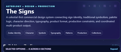 The Signs™ — Premium Zodiac Design Prompt Generator