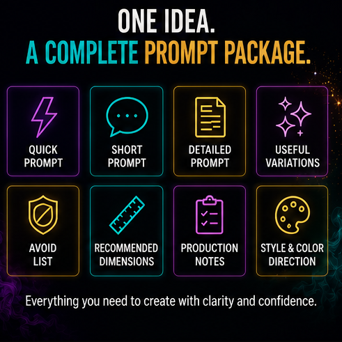 Promptchemy Lab™ — From Idea to Sellable Design Concept