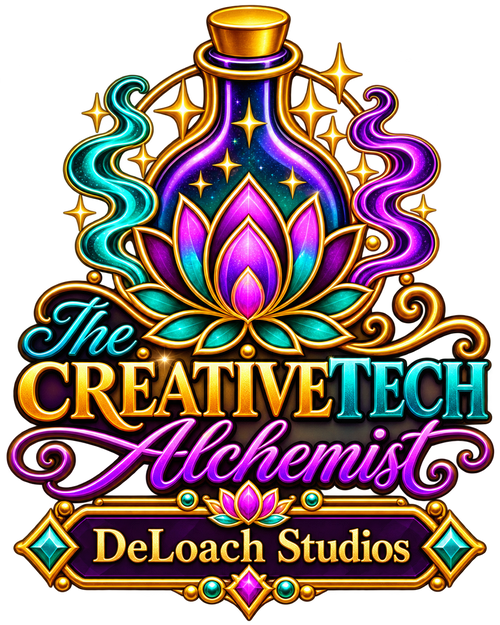 The Creative Tech Alchemist DeLoach Studios logo
