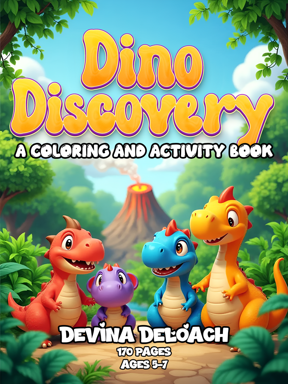Dino Discovery: Coloring and Activity Book