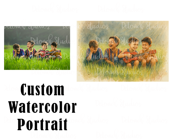 From Snap to Splash – Custom Watercolor Keepsakes