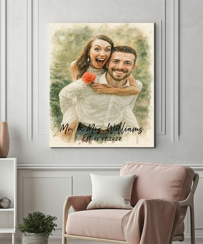 From Snap to Splash – Custom Watercolor Keepsakes